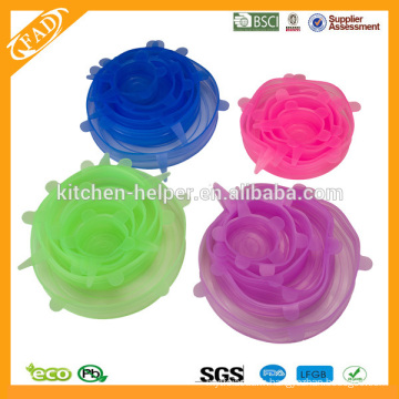 2014 Très bien accueilli Cuisine Universal Silicone réglable garder la tasse de coupe fraîche